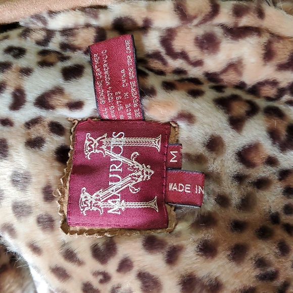 Maurices Leather Suede Animal Print Jacket - Picture 8 of 8